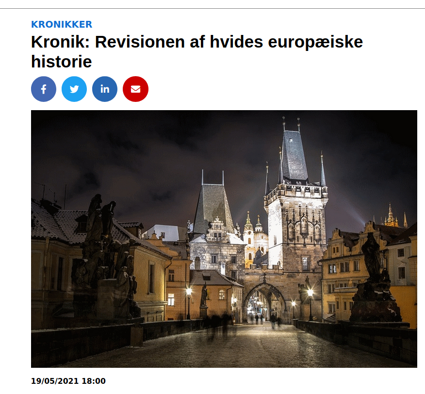 Ny kronik: Revisionen af hvides europæiske historie
